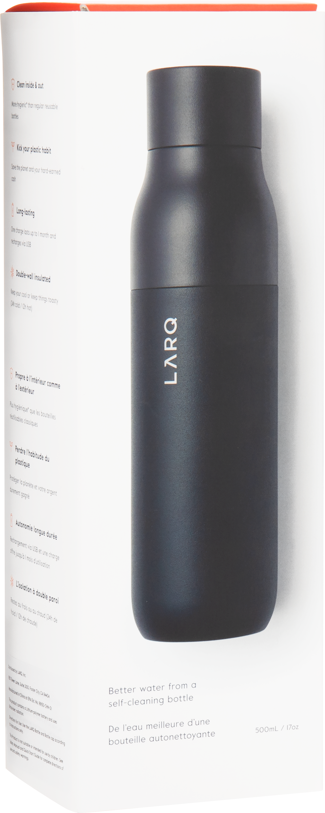 17 oz larq purevis bottle, custom water bottle with logo imprint 5