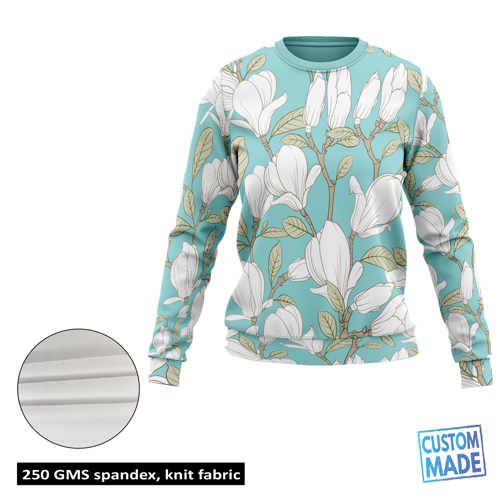 Women's Sublimation 250G Lightweight Crew Sweatshirt 3