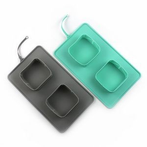 Production Stretchable Dual Pet Bowl Food Tray 13