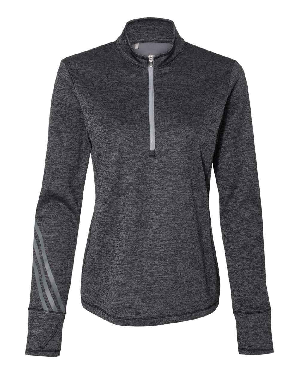 Women's Brushed Terry Heathered Quarter-Zip Pullover A285