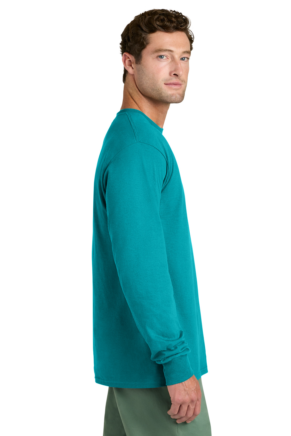 Port & Co Long Sleeve Core Cotton Tee. PC54LS 116