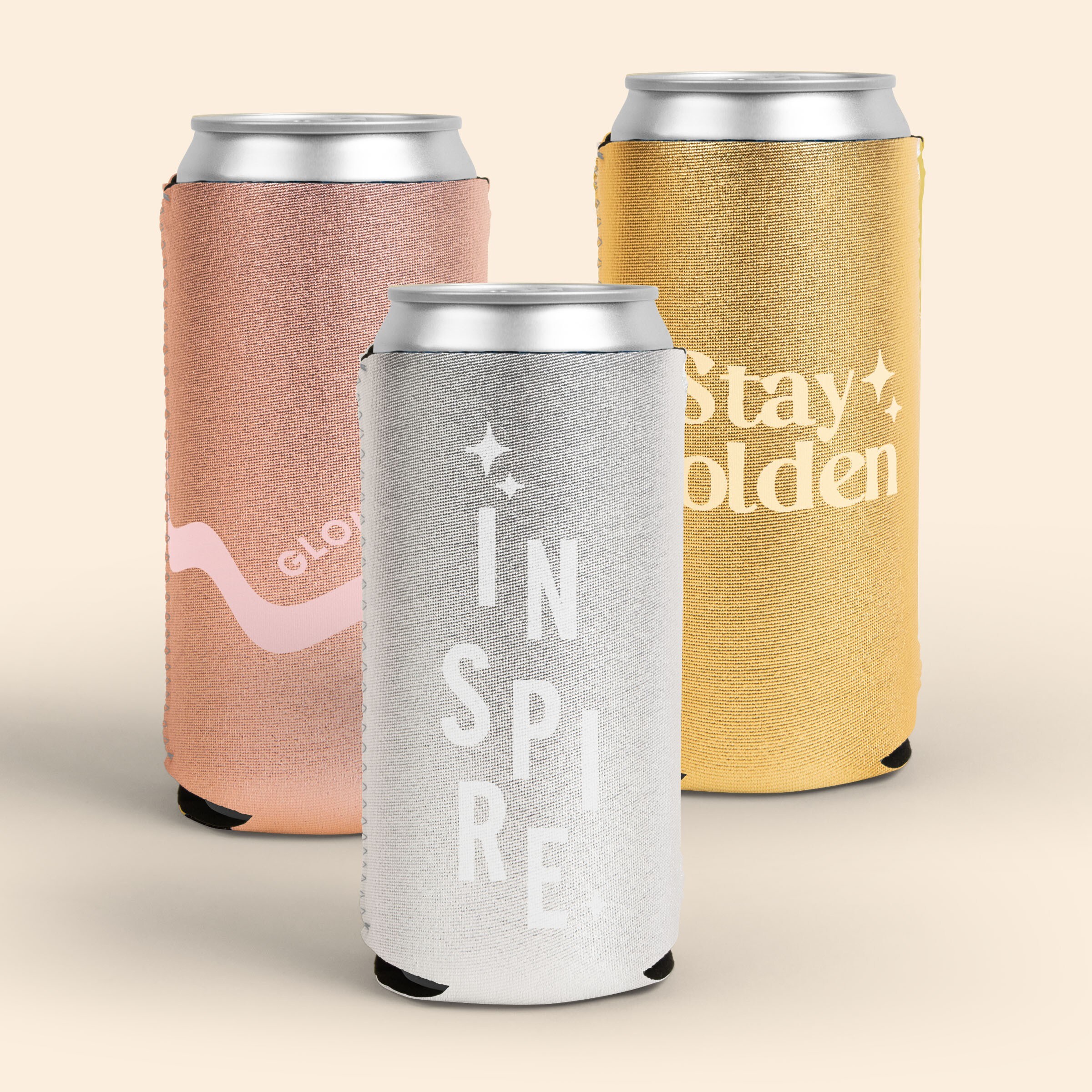 32 OZ Kolder Kaddy - Metallic Neoprene, custom koozie with logo imprint 3
