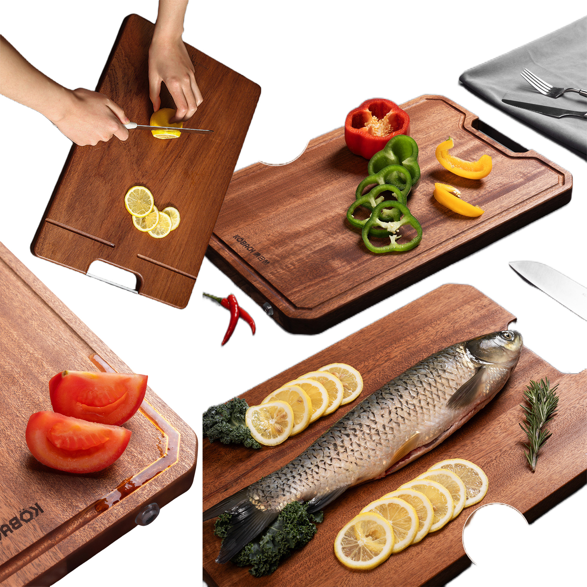 Vegetable Fruit Durable Wood Cutting Board 3