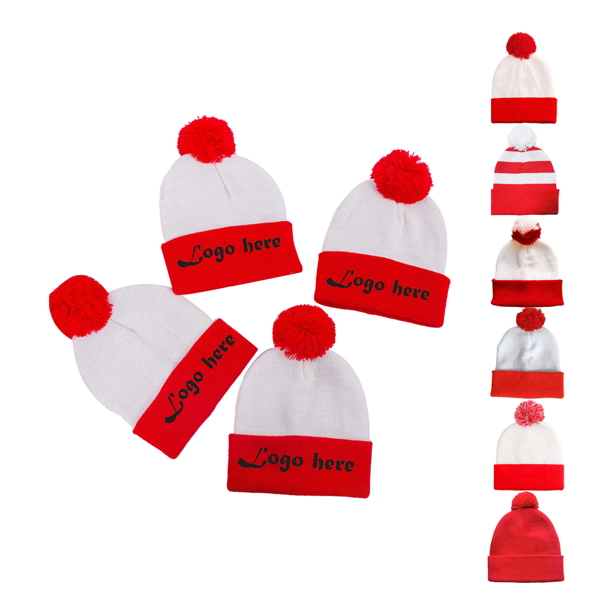 Winter Multi-Color Knitted Hat 1