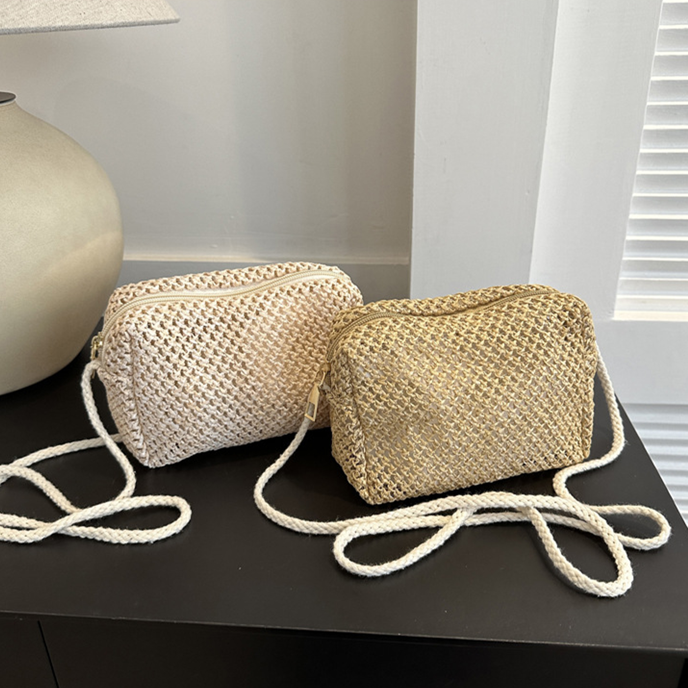 Straw Hand Woven Crossbody Bag 2