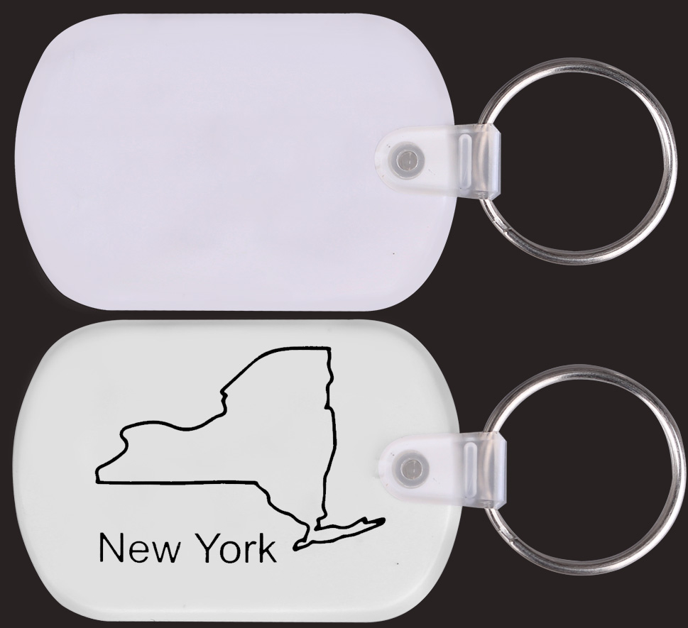 New York Map PVC Key Holder 2