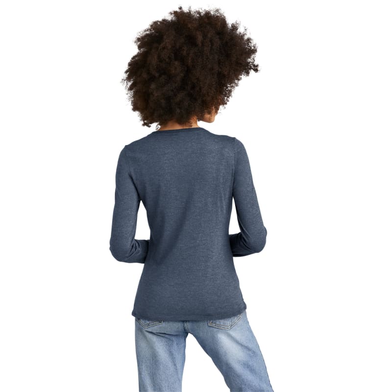 District Women's Perfect Tri Long Sleeve V-Neck Tee 10