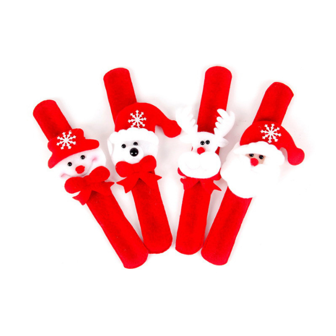 Santa Claus Decor Christmas Slap Bracelet 3