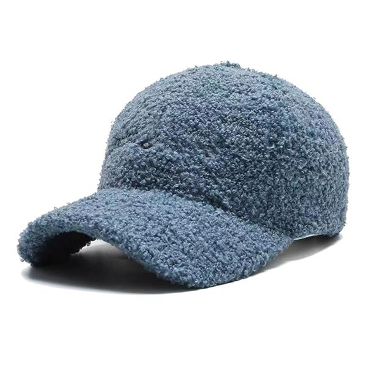Lamb Wool Baseball Cap for Women 2