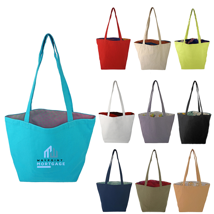 Reversible Colored Cotton Tote 44