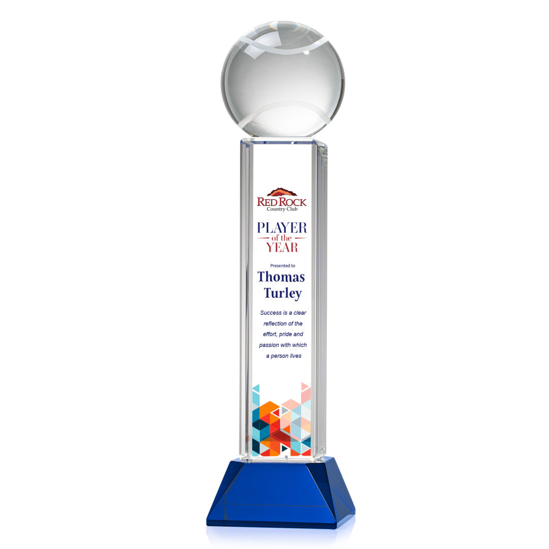 Tennis Ball VividPrint™ Award on Stowe - Blue 4