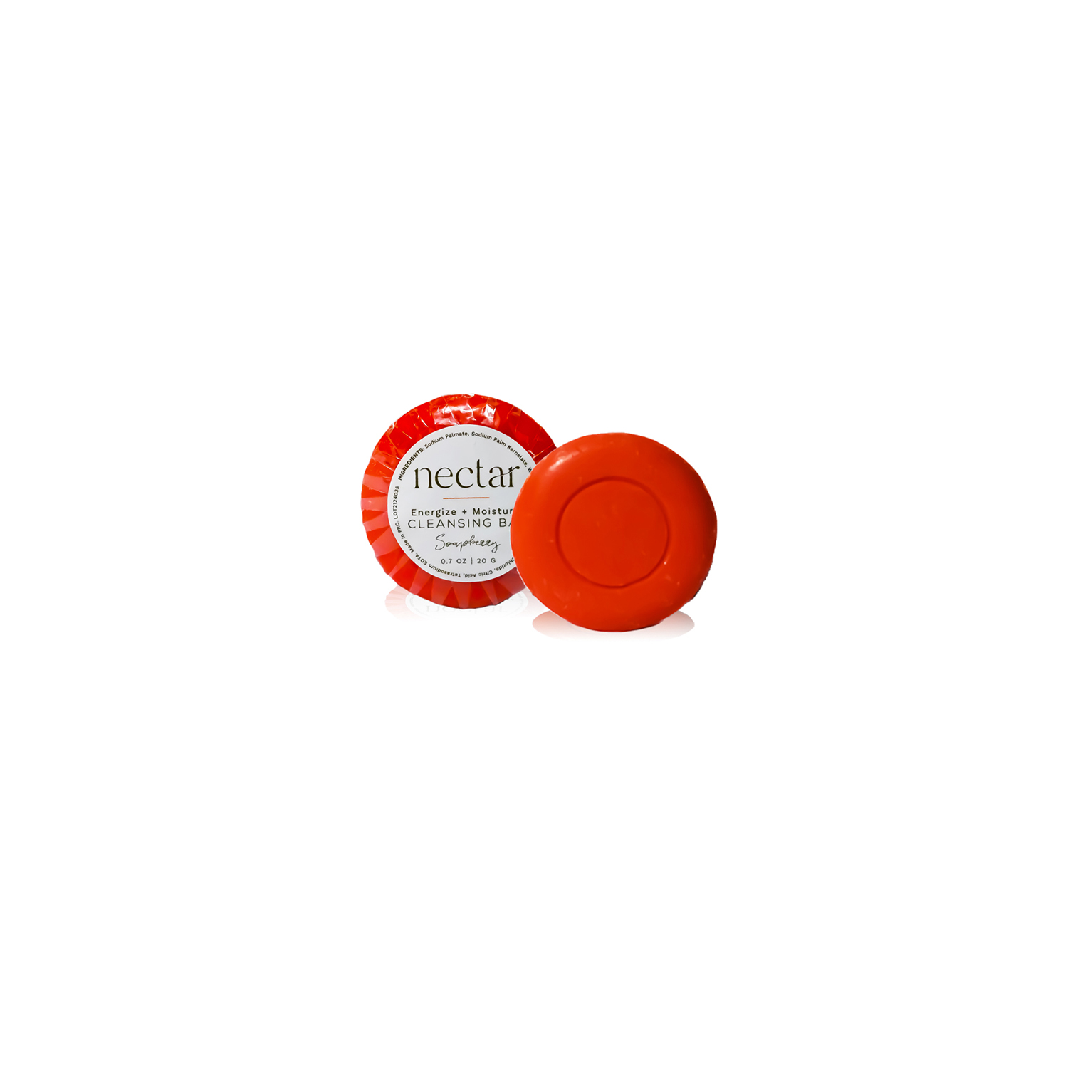 Nectar Cleansing Soap Bar in Clear Cello Wrap 0.7 oz. 1