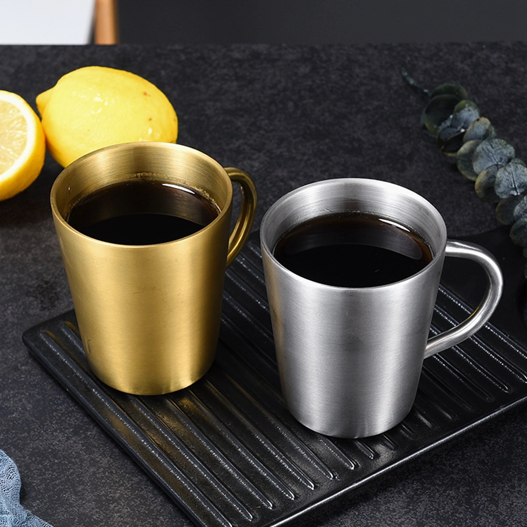 10 Oz. Stainless Steel Double Wall Wine Cup with Handle 3