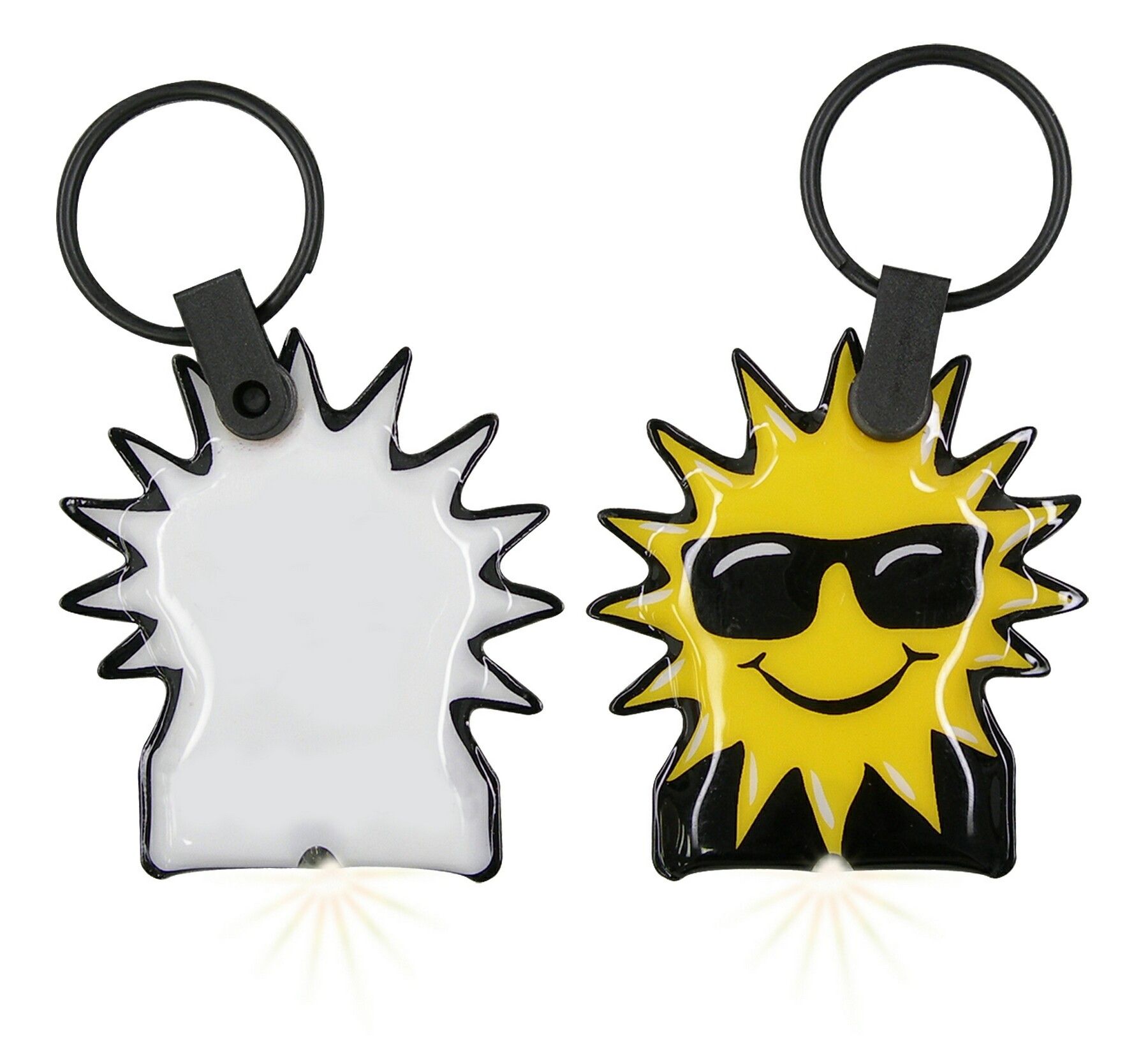 ShapeLights™ Color-A-Shape Key Ring Flashlight (Sun)