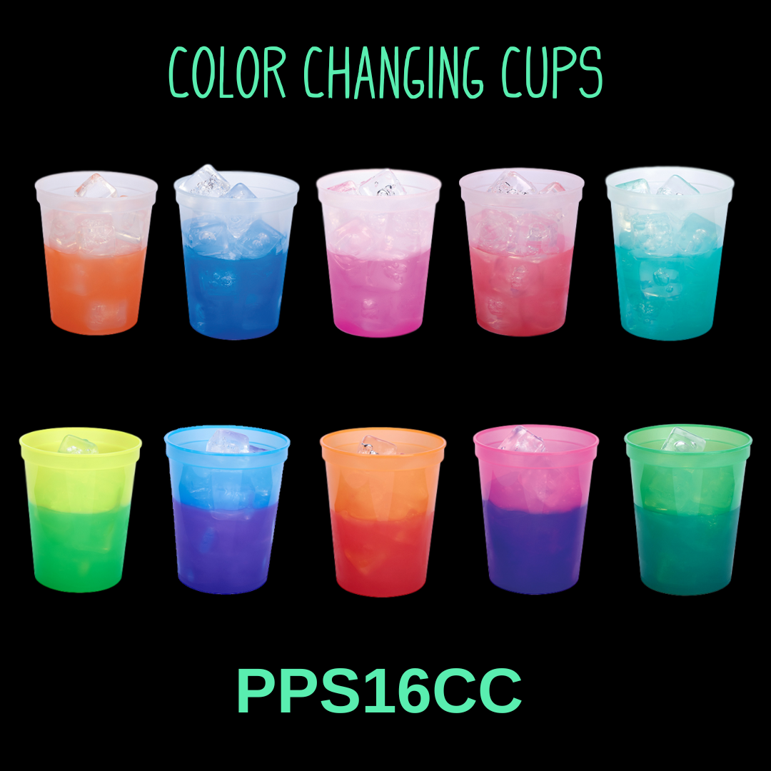 16 oz. Color Changing Smooth Squat Stadium Cup 5