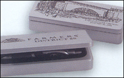 Wood Gift Case Double Slot Pen Case