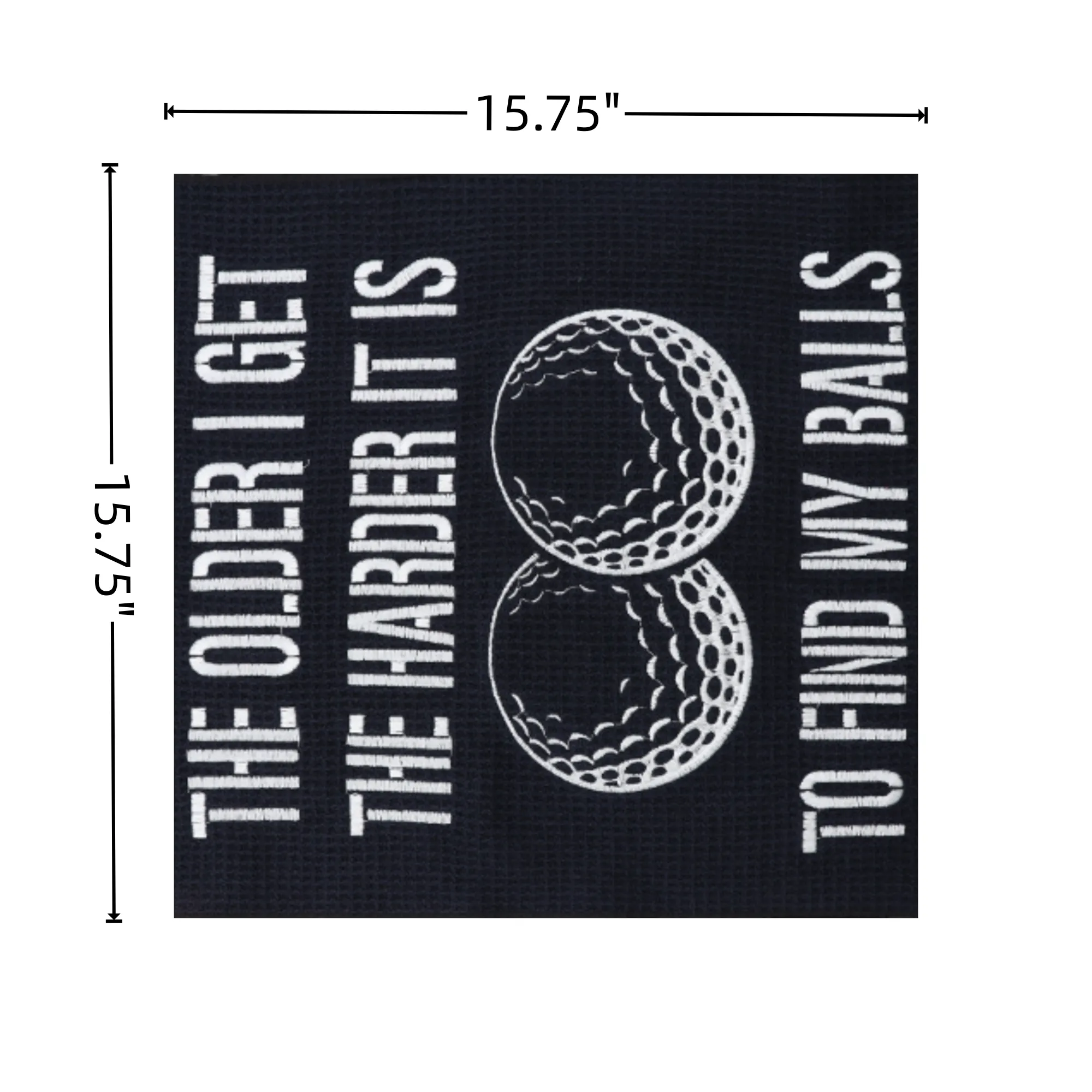 15.75"x15.75" Golf Waffle Towel 9