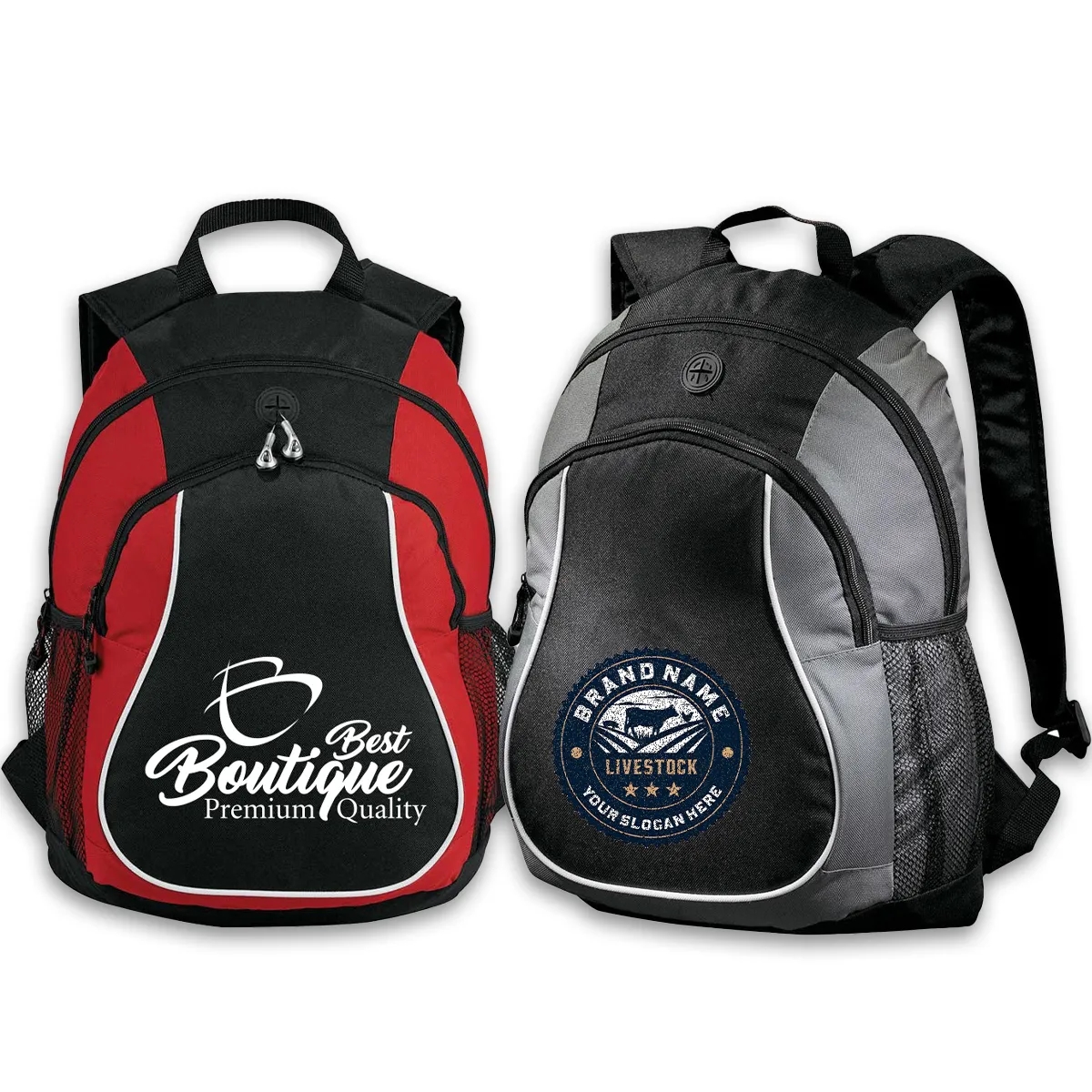 Retro Sports Backpack School Collegiate with Earphones Slot 2