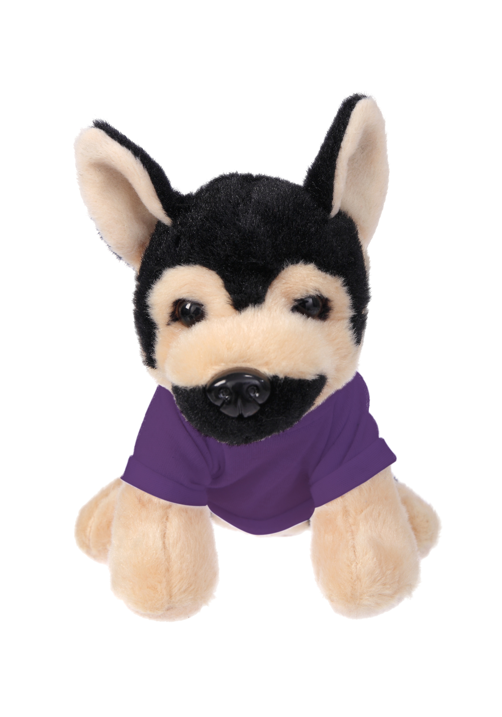 Soft Plush Sitting German Shepherd wearing a T-Shirt 12