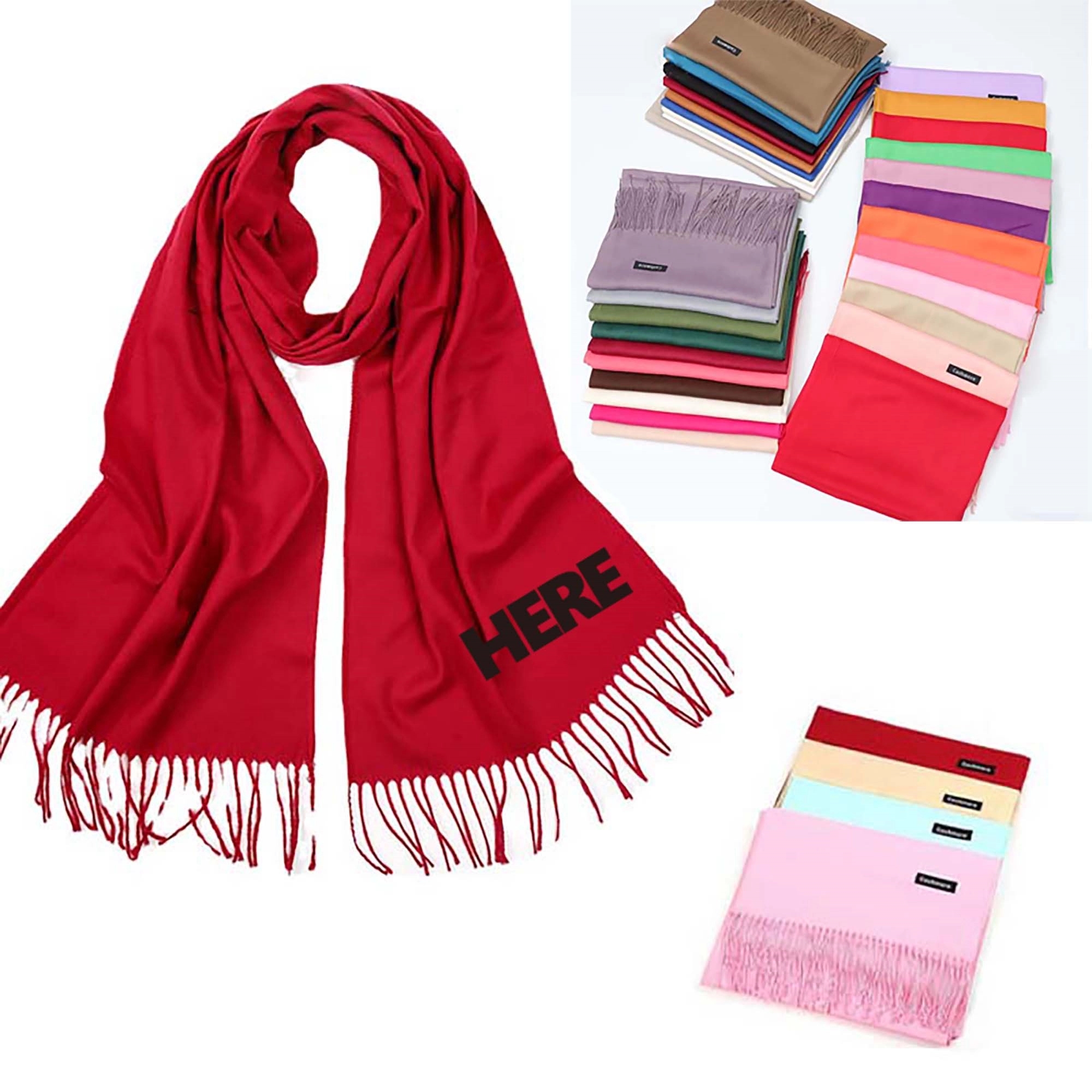 Silky Large Winter Scarf Pashmina Shawl 3