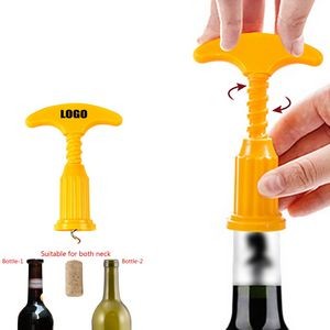 User Friendly Corkscrew Wine Bottle Opener T Shaped Design 2