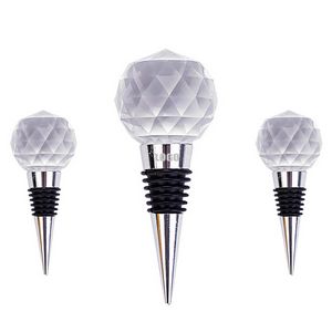Stylish Diamond Ball Shaped Wine Cork Bottle Stopper 1