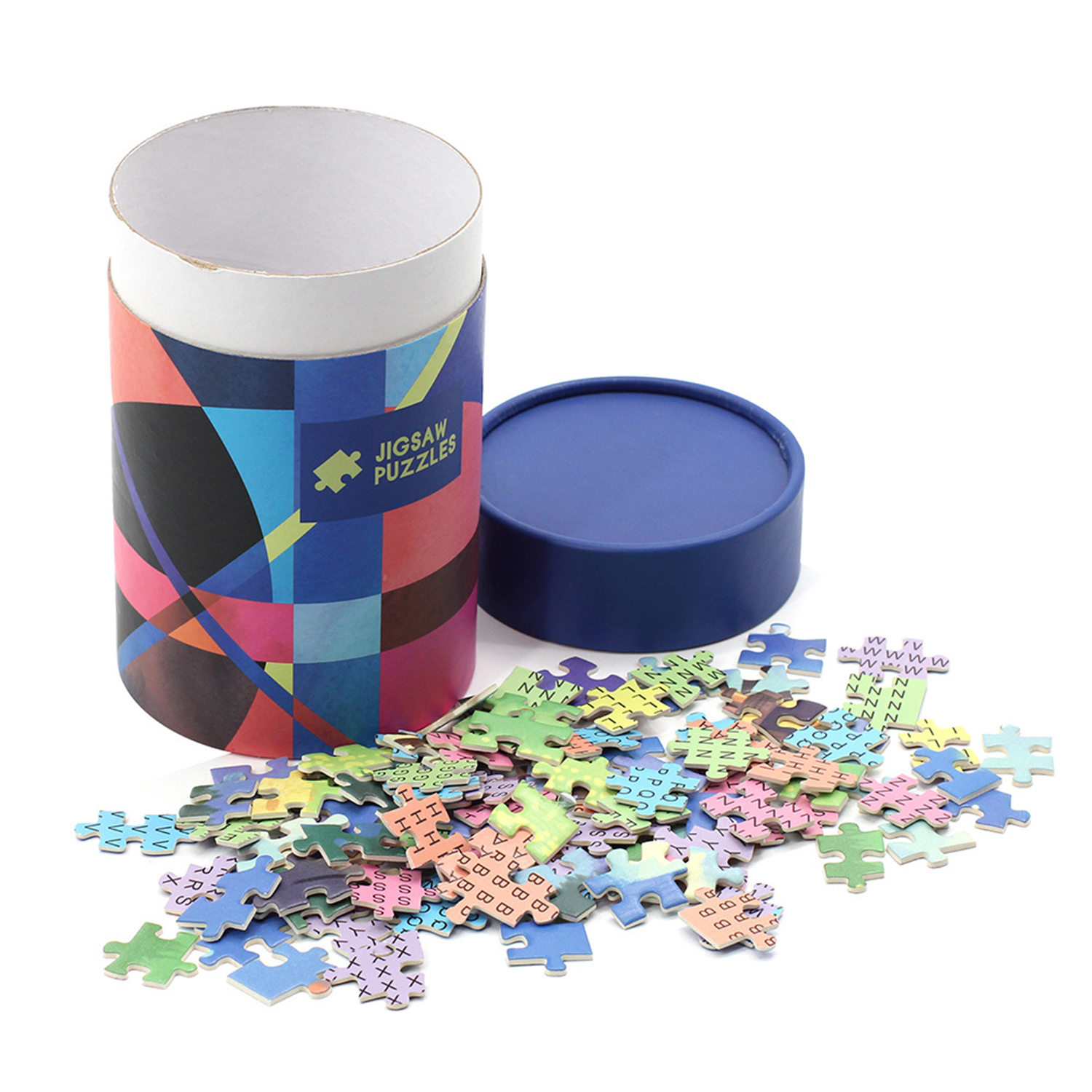 1000pcs Fun Cardboard Jigsaw Puzzle with Cylinder Box 3