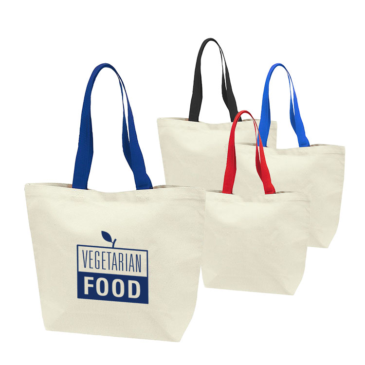 13 oz. Heavy Cotton Canvas Tote Bag w/Gusset 8