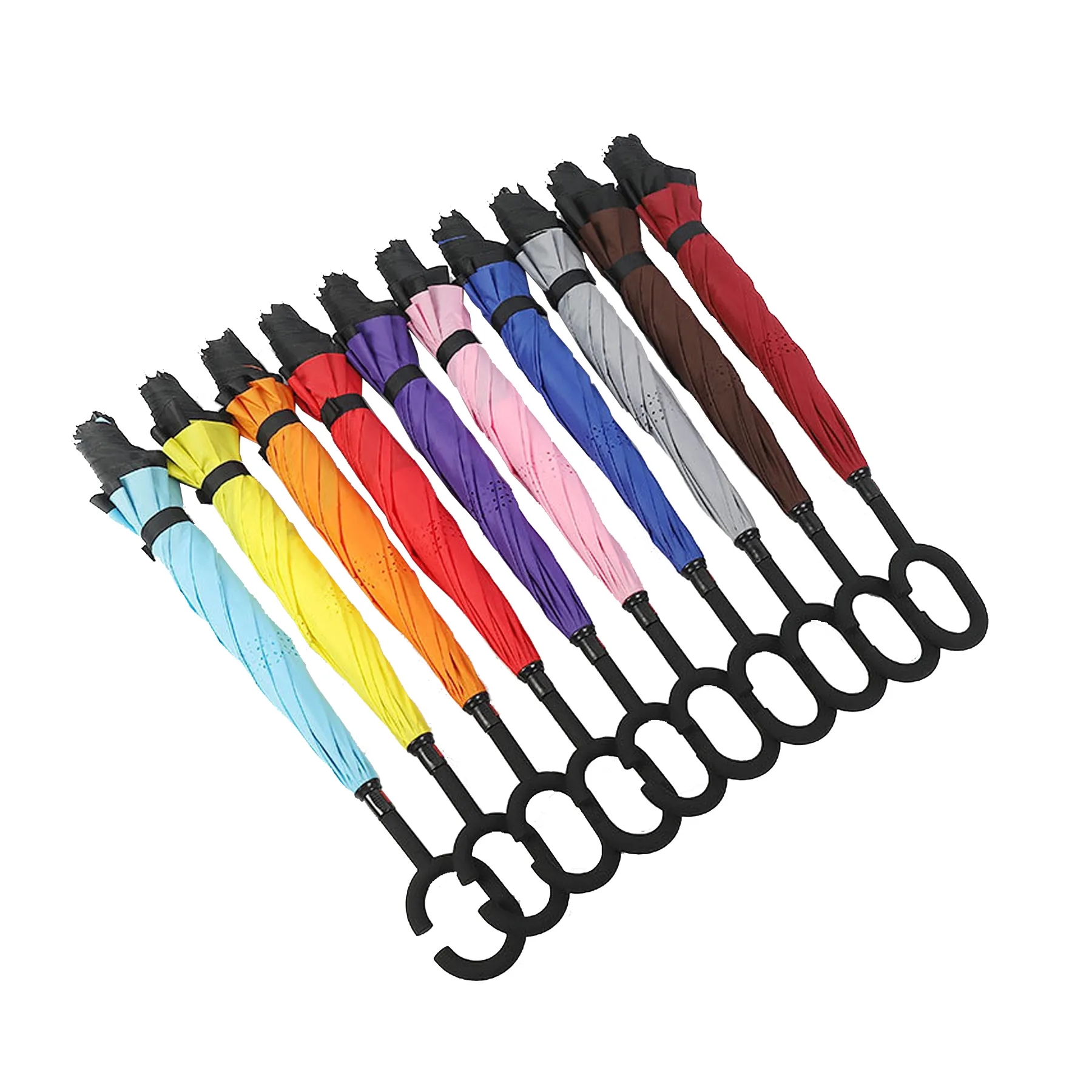 Windproof Inverted Reverse Upside Down Umbrella