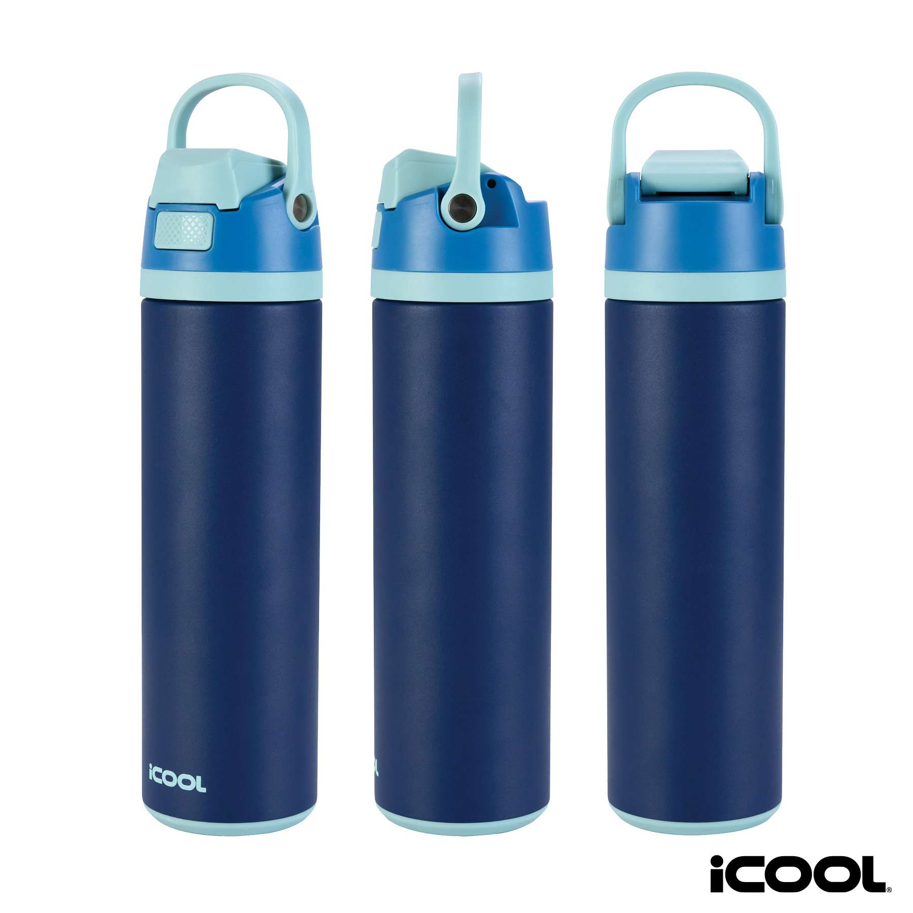 iCOOL® Manitou 24 oz. Double Wall, Recycled Stainless Steel Water Bottle 58