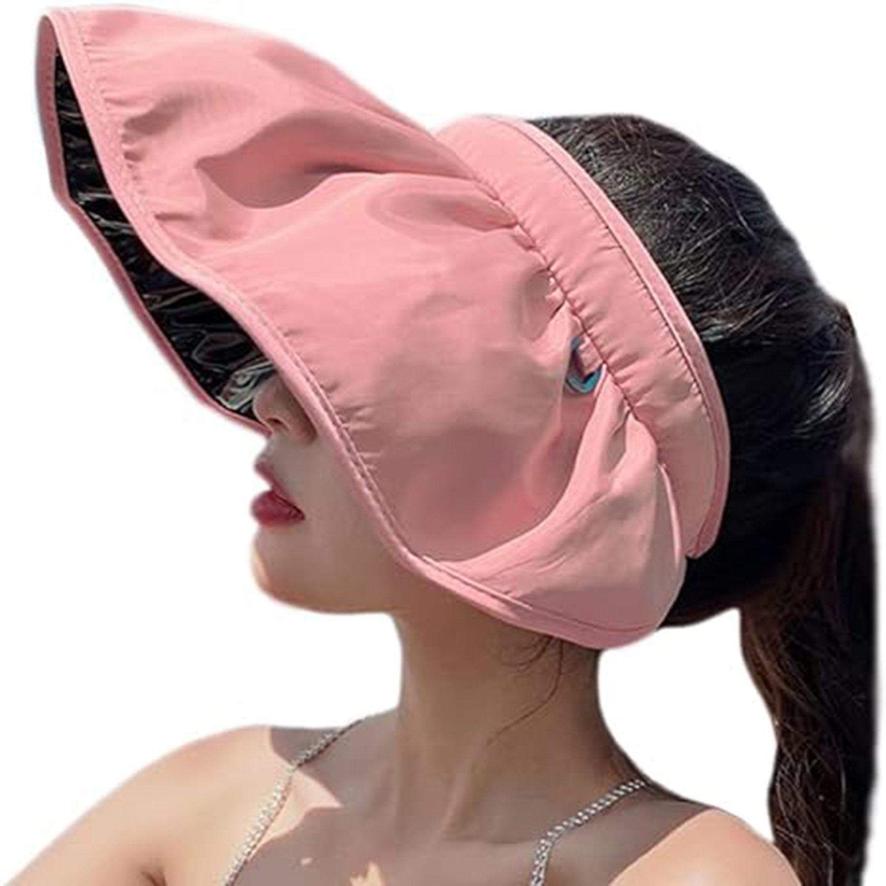 Women's Foldable Wide Brim Sun Visor Hat 6