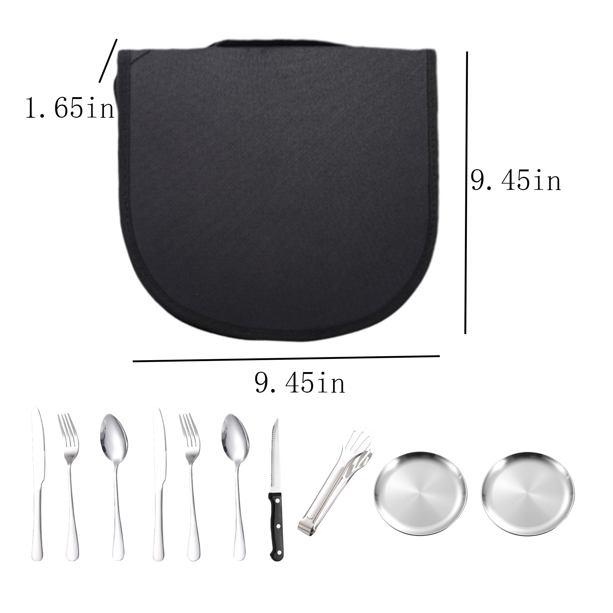 Portable Silver Tableware Set 2