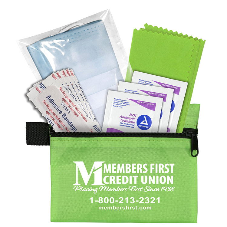 "ORERON" 11 Pcs Antiseptic and Protective First Aid Kit in Zipper Pouch 34
