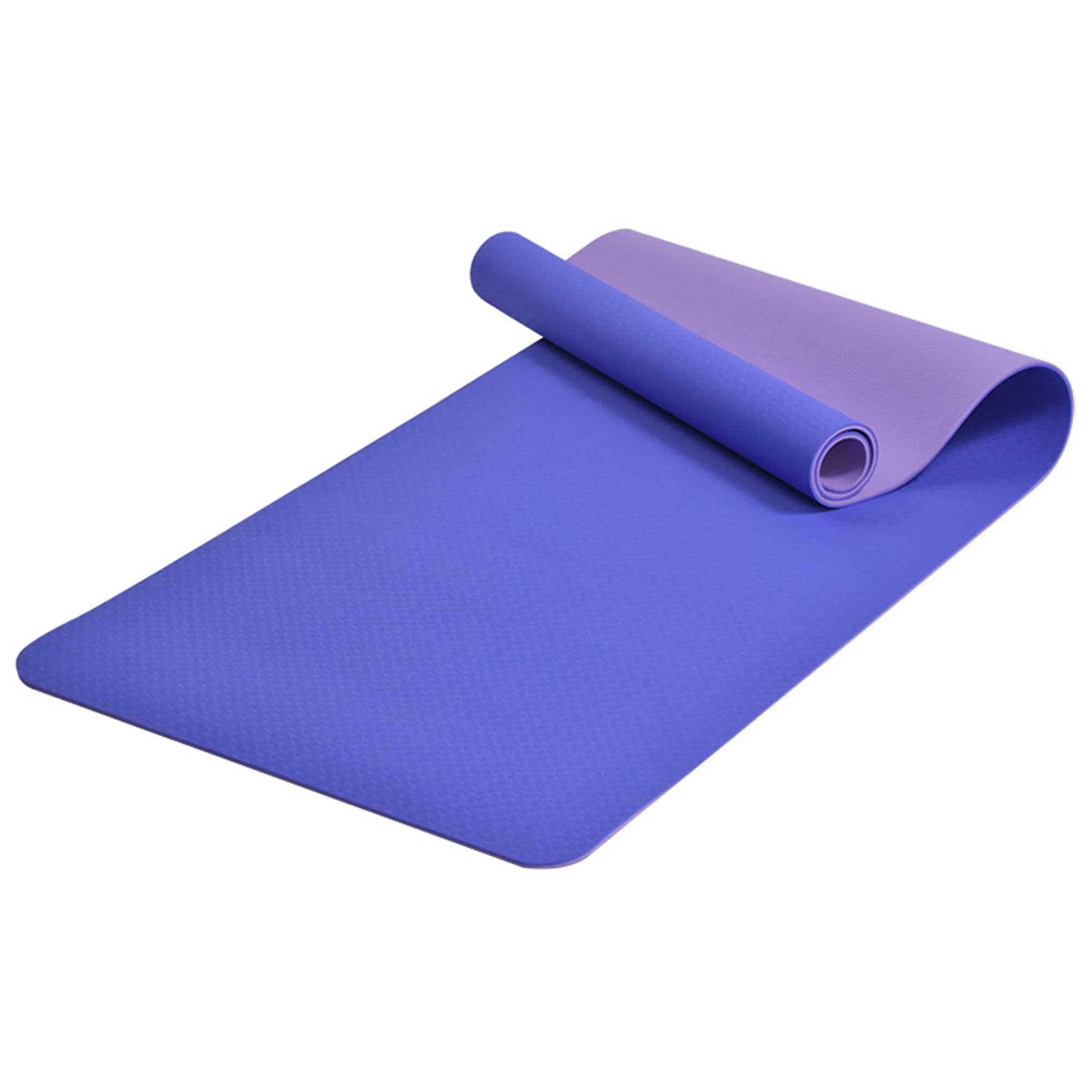 MOQ12 Dual Color TPE Yoga Mat Portable Fitness 12