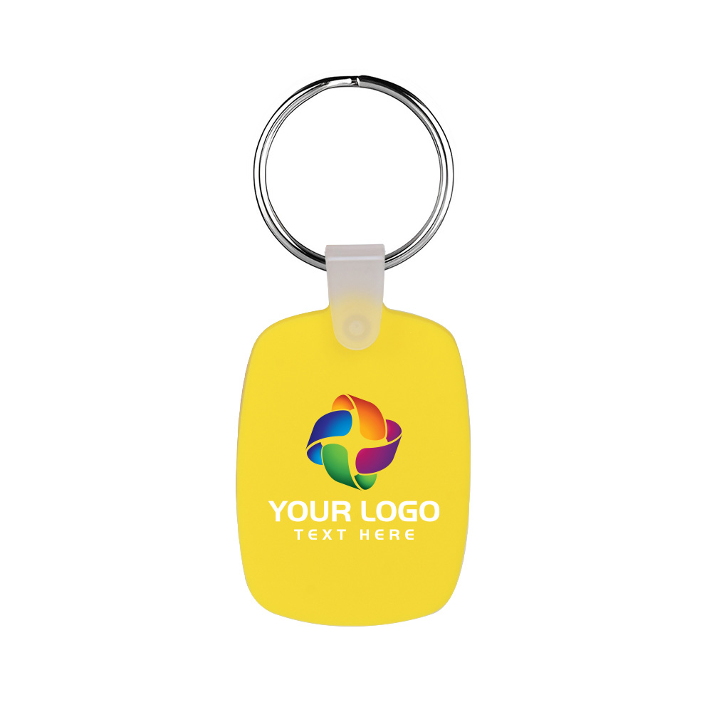 Oval Shaped Silicone Keychain 3