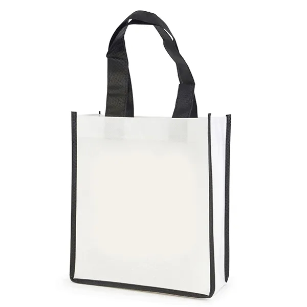 Rpet Mini Shopper Tote Bag With Color Trim -8.26x9x3.15 3