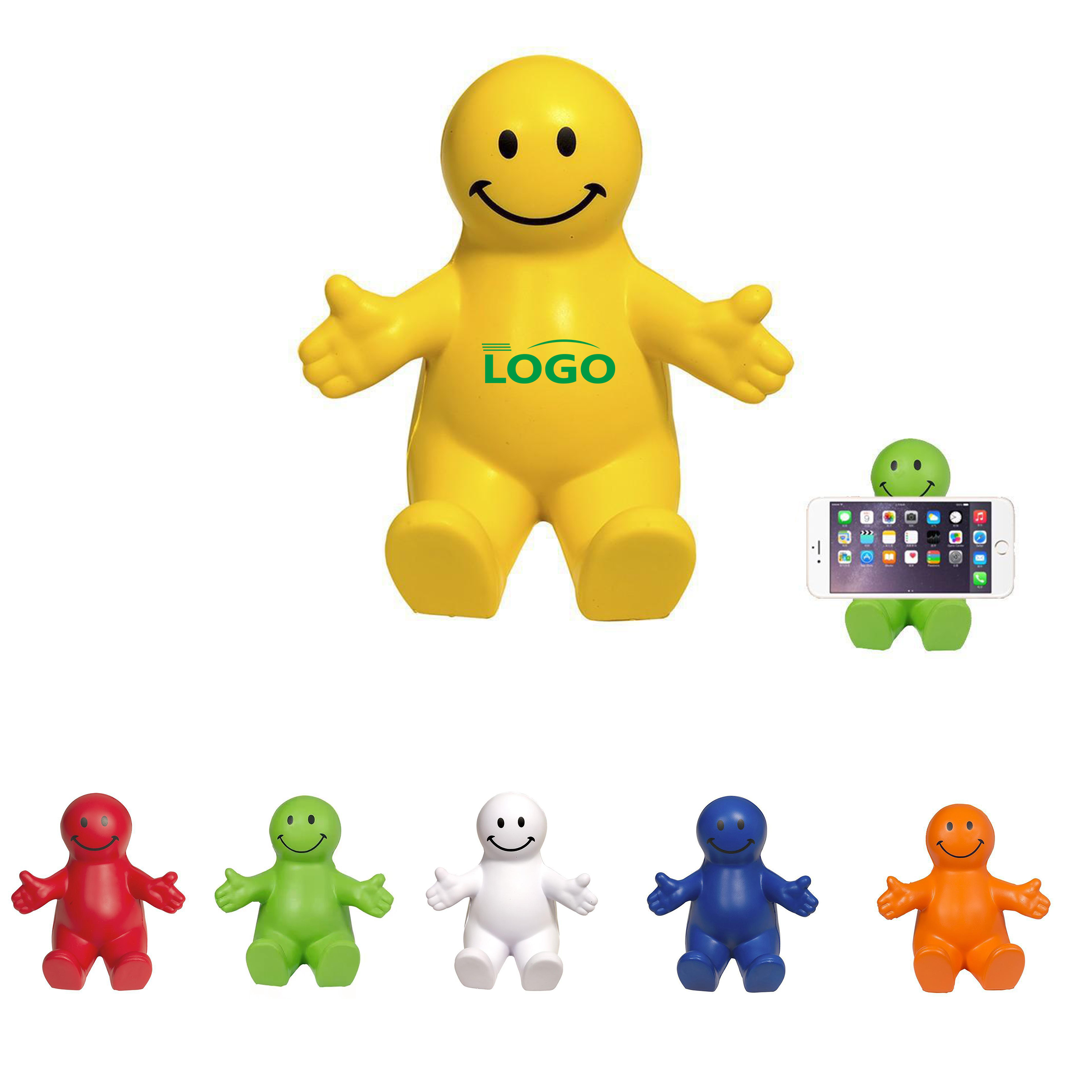 Smiley PU Phone stands for Desk and Office 3