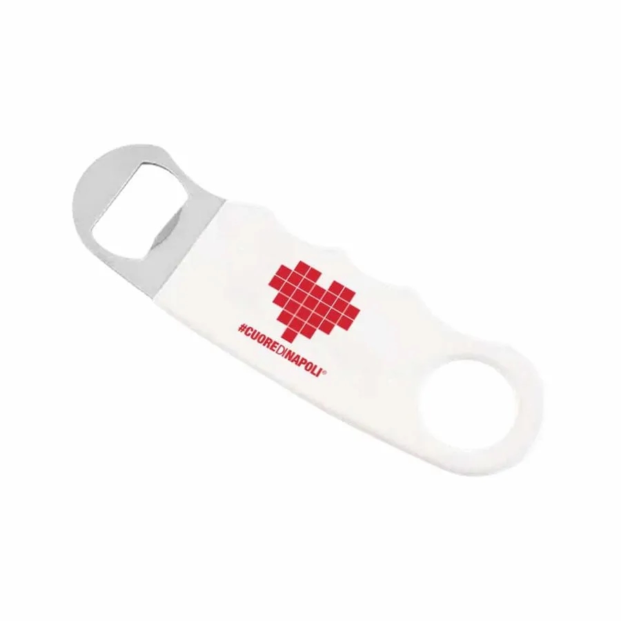 White Hand Grip Flat Bottle Opener 3