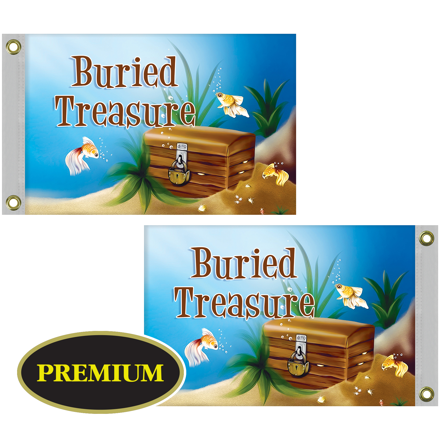 Double Sided Knitted Polyester Rectangle Boat Flag (12"x18") 9