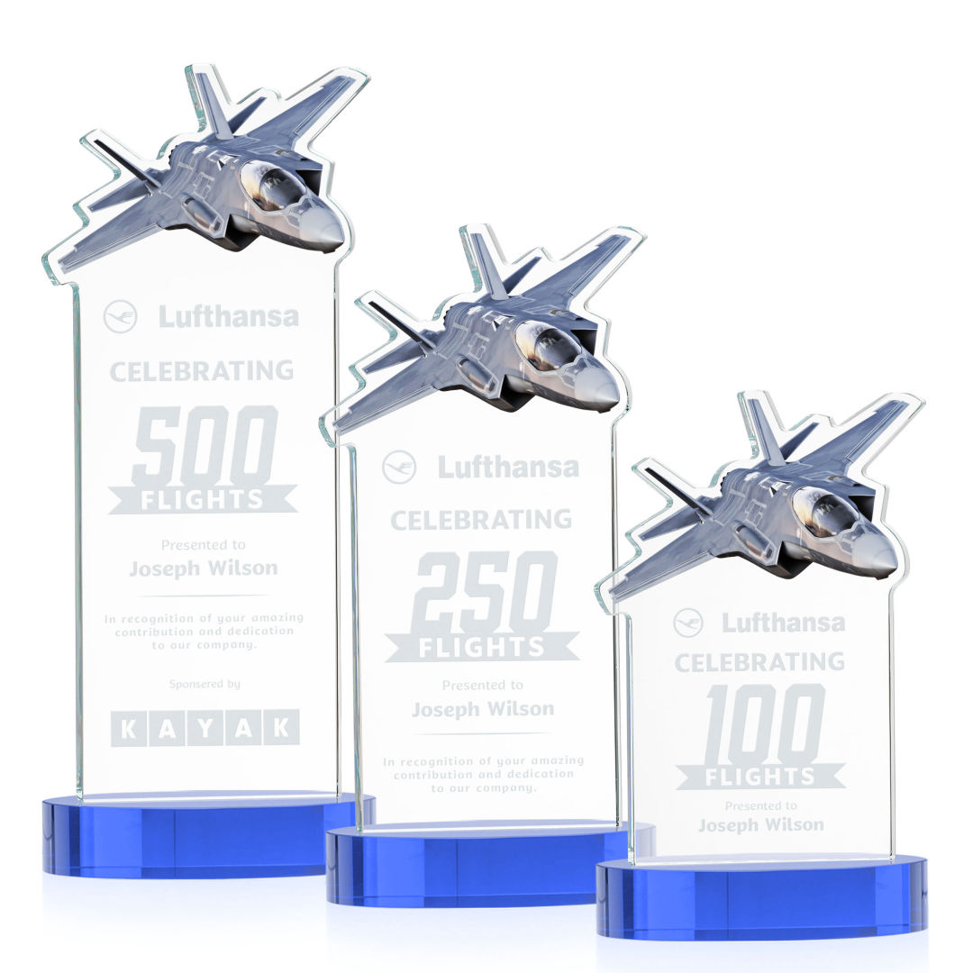 Top Gun Award on Alberton Base - Sky Blue