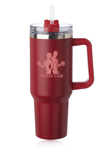 40 oz. Alps Stainless Steel Travel Mugs with Handle 4