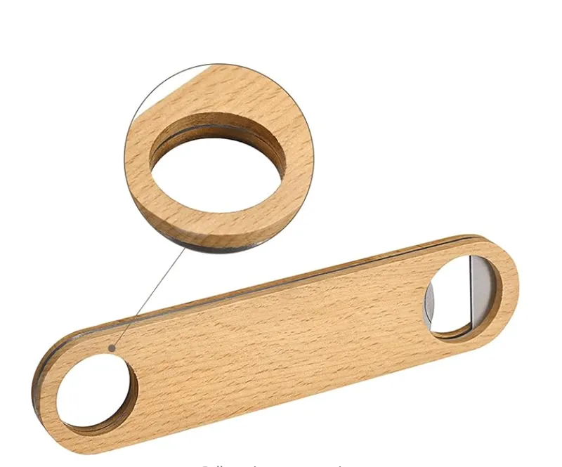 Flat Wooden Bottle Opener 7
