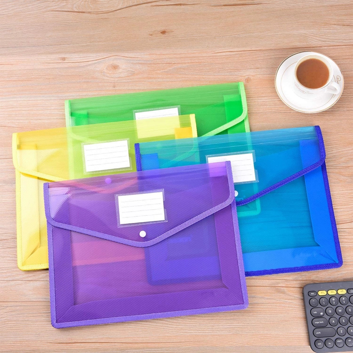 Plastic Documents Envelope Expanding File Wallet Organizer 3