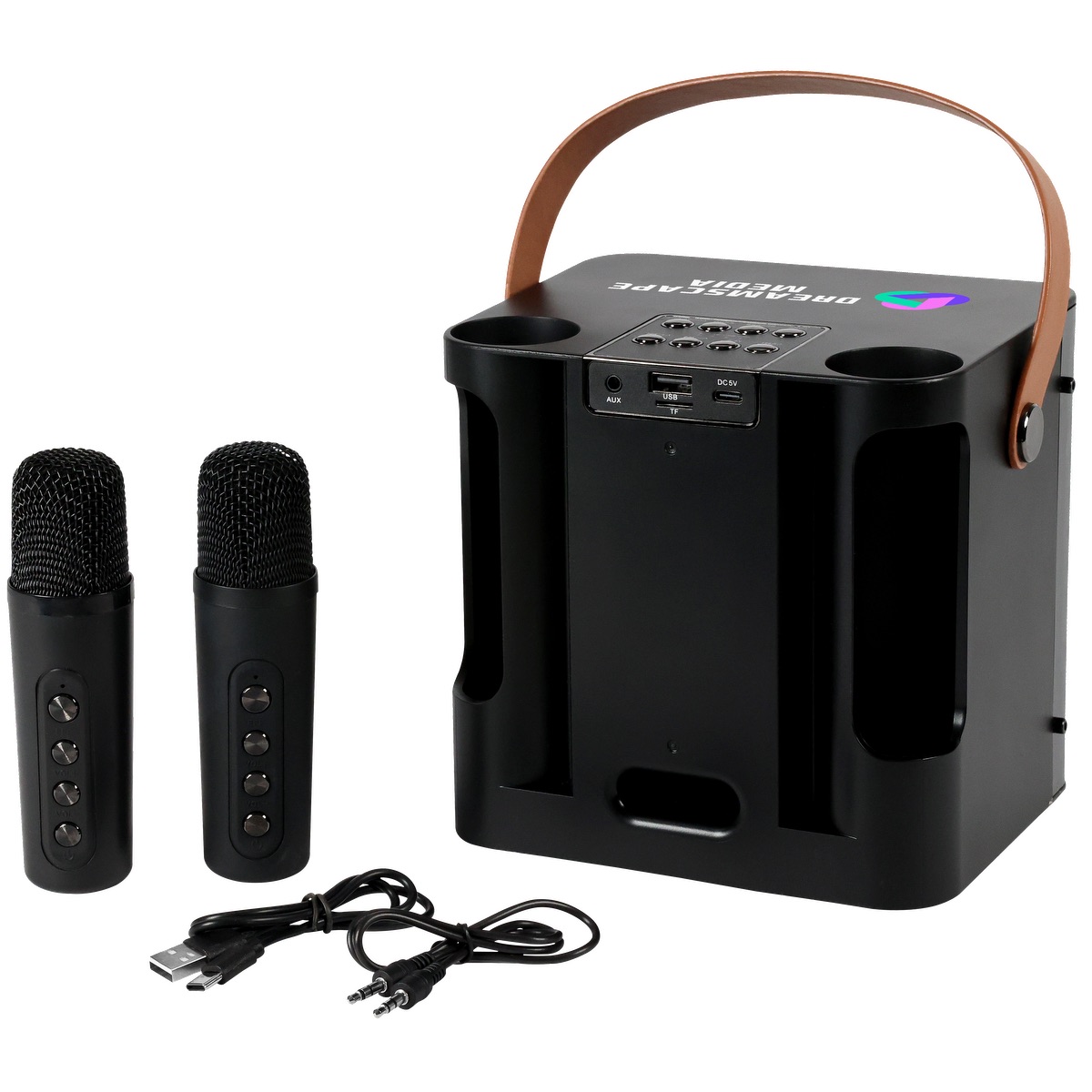 15W Karaoke Wireless Speaker with 2 Mics 34