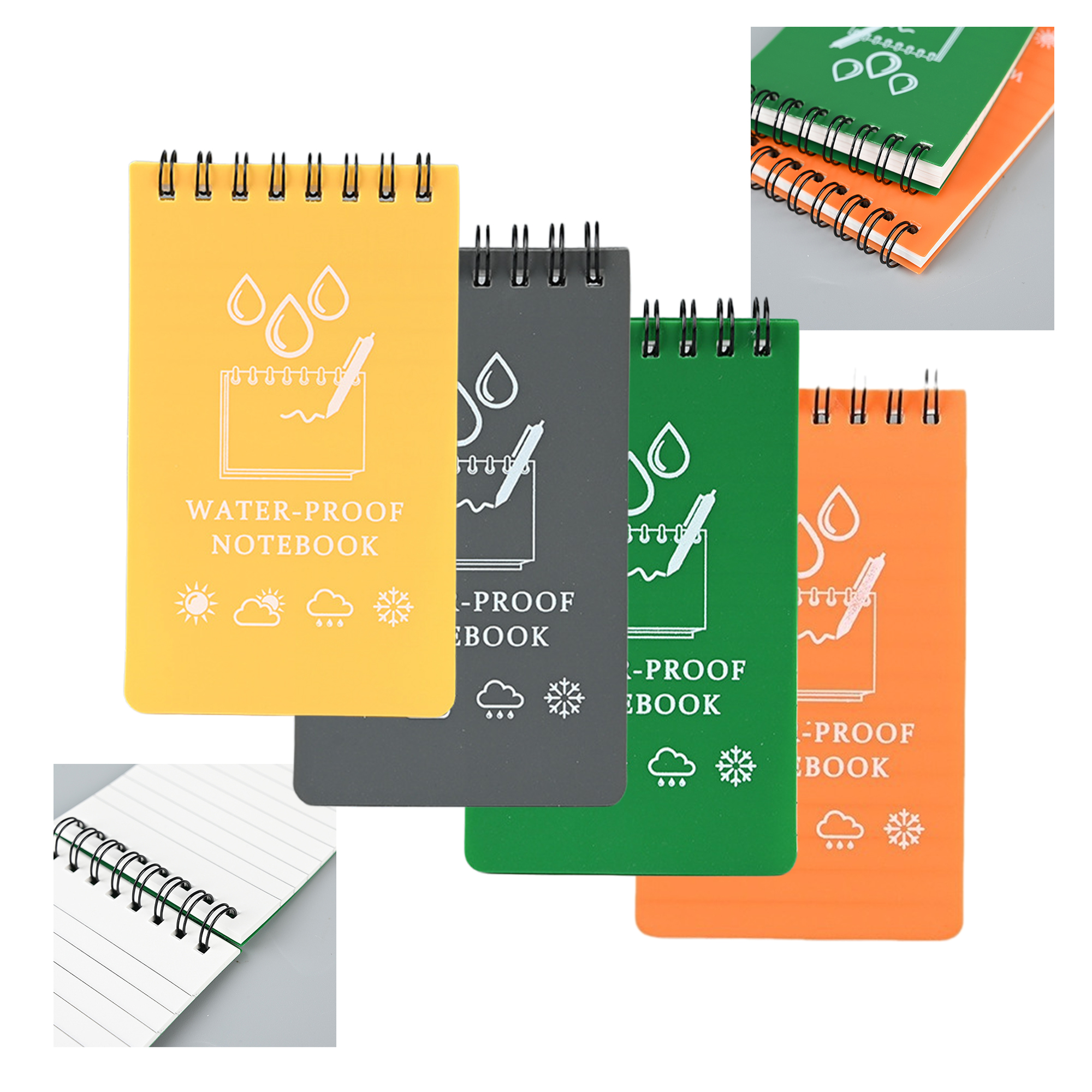 3''x 5'' Waterproof Stone Paper Spiral Notebook 2