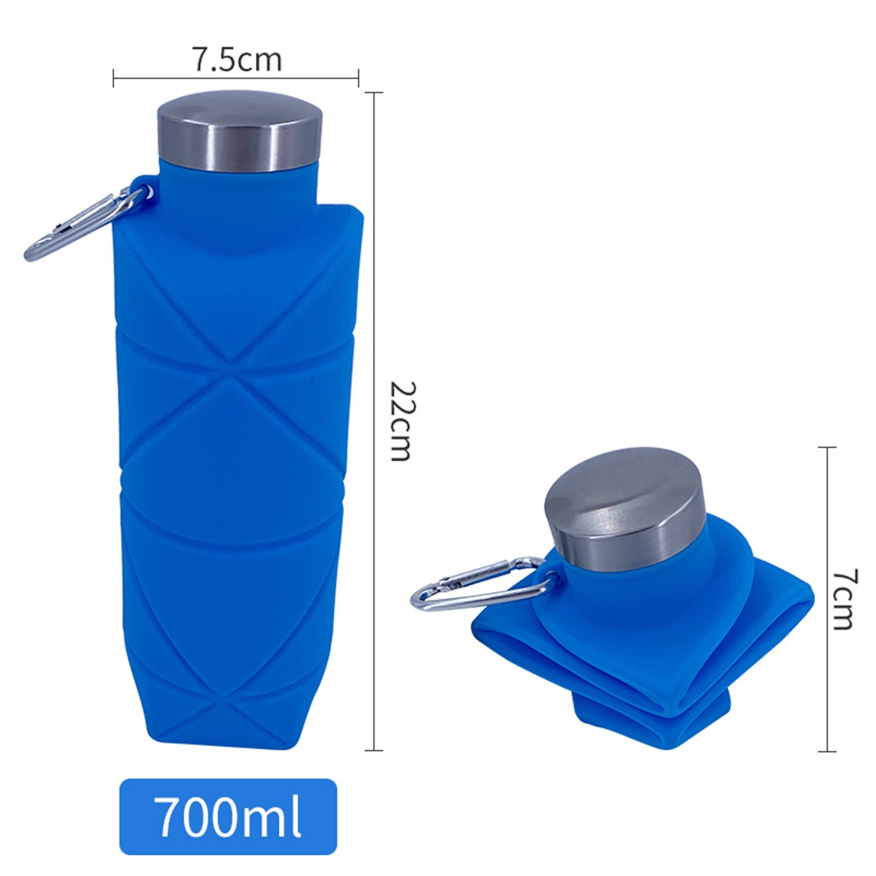 Collapsible Silicone Water Bottle 24Oz 2