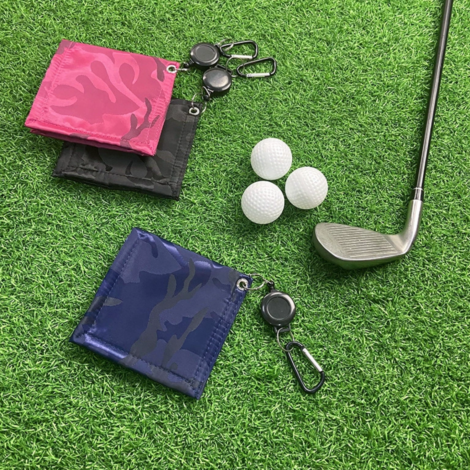 Golf Ball Cleaning Towel W/ Carabiner 7