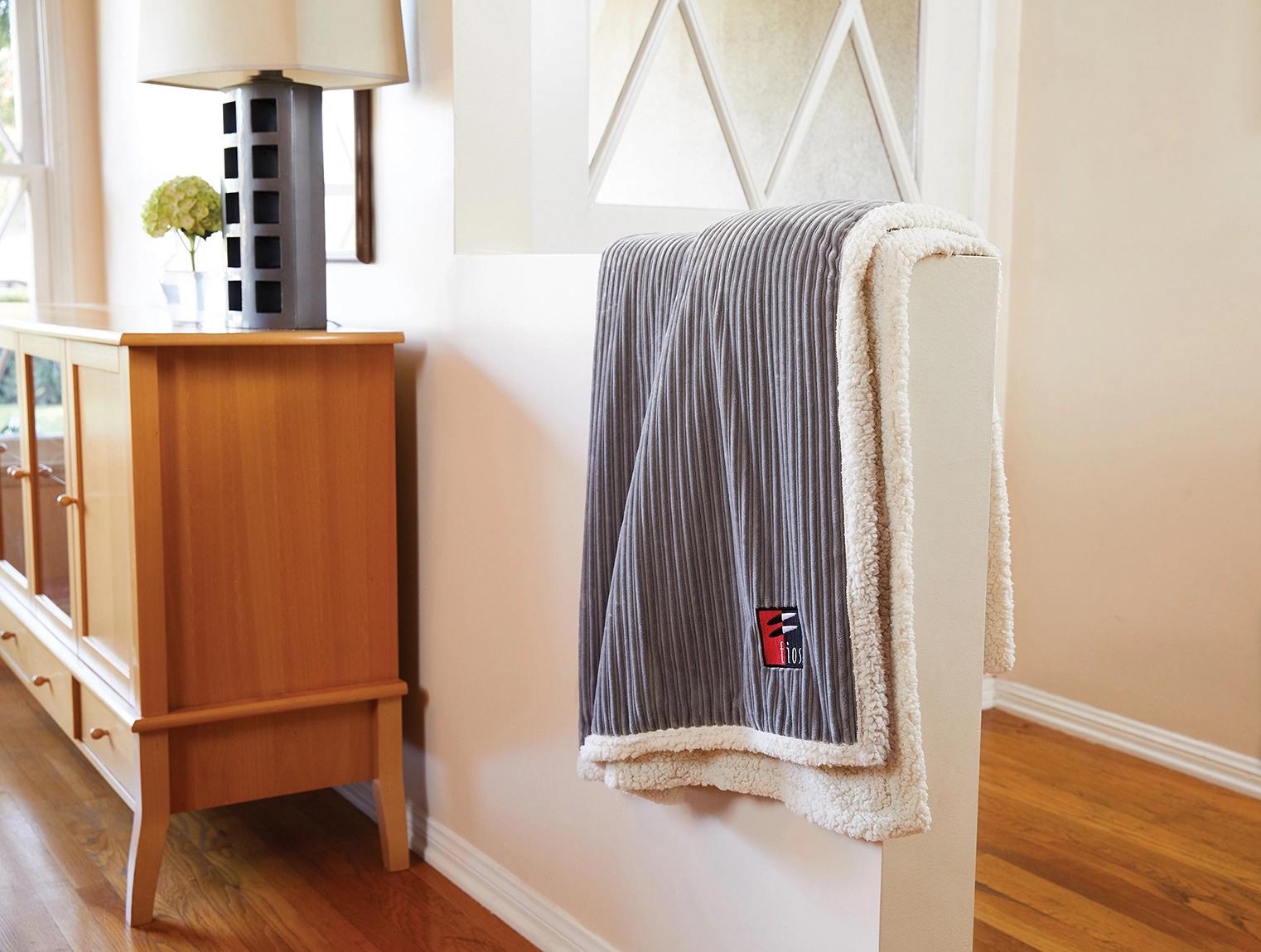 Corduroy Lambswool Throw