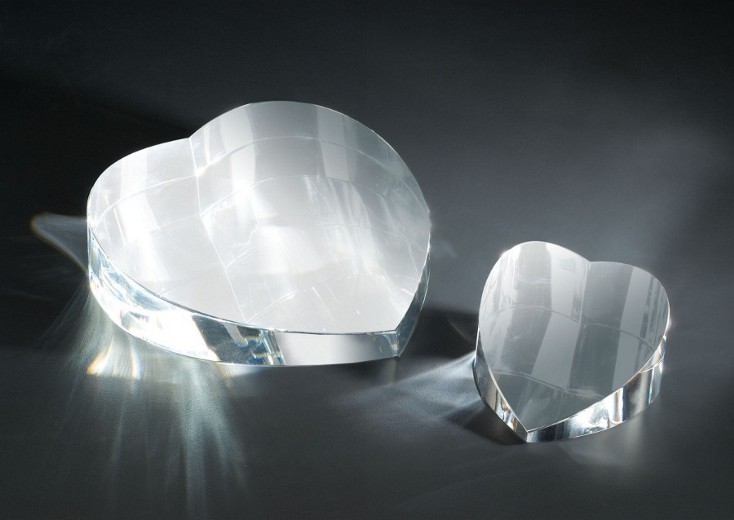 Contemporary Vistas Crystal Small Heart Award 2