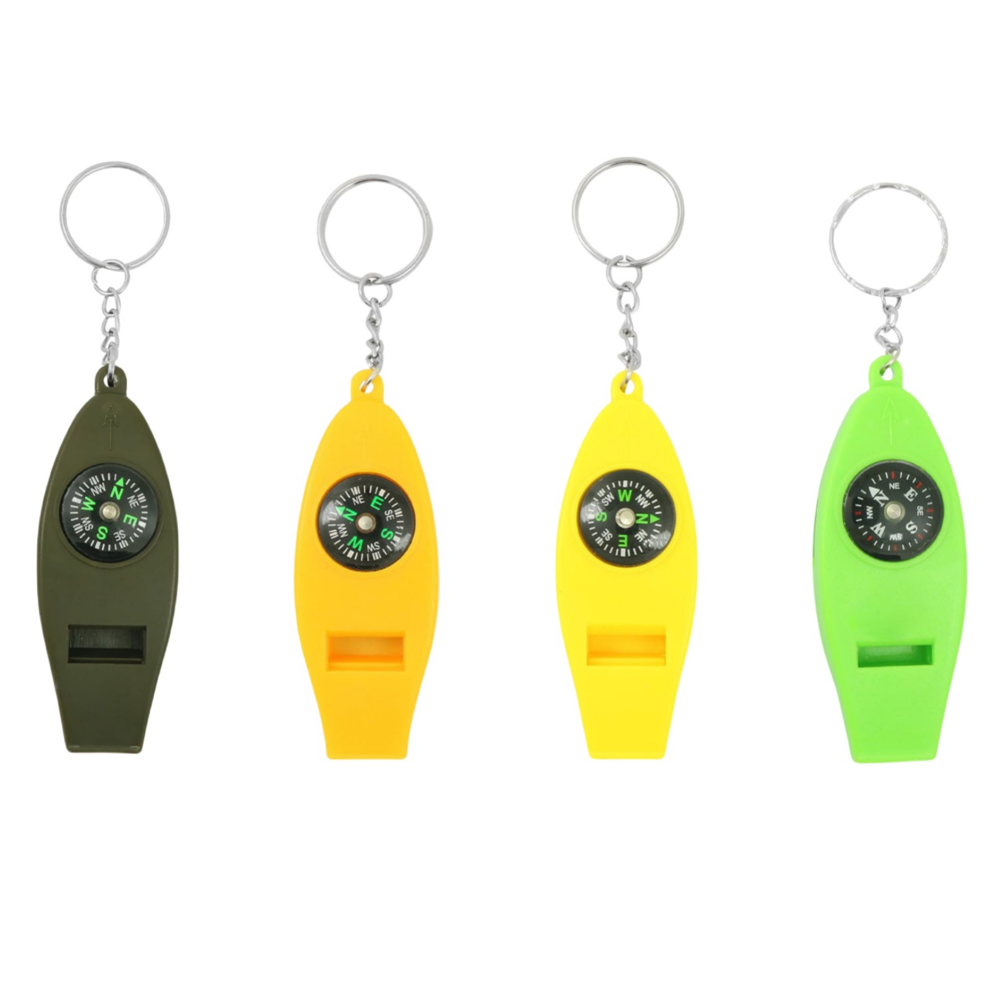 4-in-1 Portable Outdoor Multifunctional Compass Whistle 2